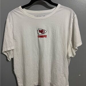 Abercrombie & Fitch White Kansas City Chiefs Tee